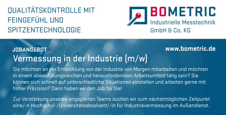 Joabangebot Bometric Messtechnik